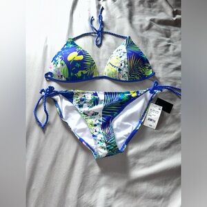Ninety Six Degrees Tropical Blues String Bikini With Push Up Top